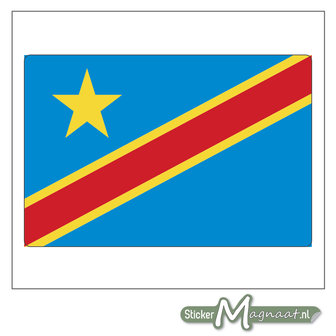 Vlag Congo Sticker