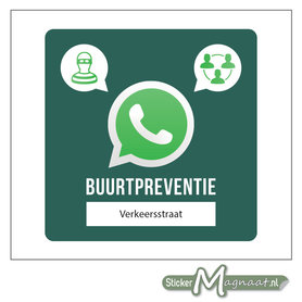 Bord beveiliging buurtpreventie WhatsApp