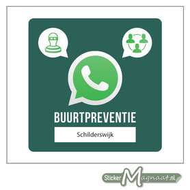 BuurtWhatsApp beveiliging stickers adres