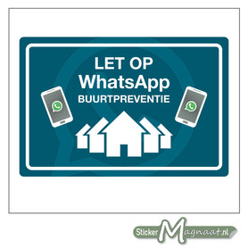 WhatsAppsticker beveiliging wijk preventie
