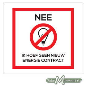 Energie Contract Sticker