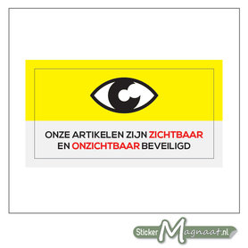 Zichtbaar Onzichtbaar Sticker