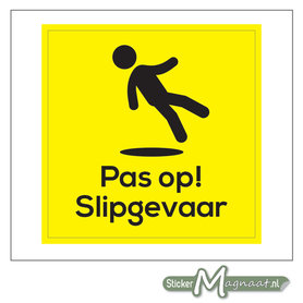 Slipgevaar Sticker