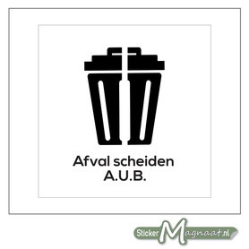 Afval Scheiden Sticker