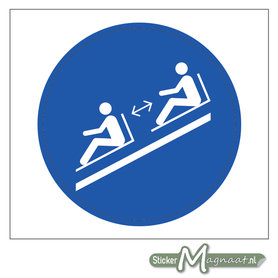 Afstand Houden Sticker