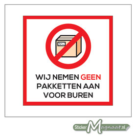 Pakketten Aannemen Sticker