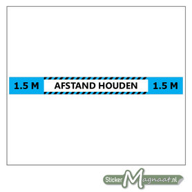 1,5 Meter Afstand Houden Sticker
