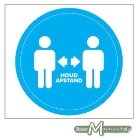 Corona stickers - Houd Afstand Raamstickers