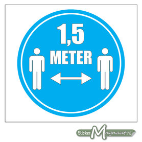 Houd 1,5 Meter Afstand Stickers