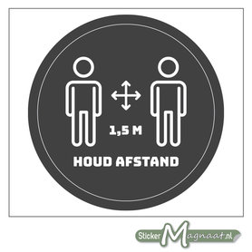 Houd Afstand Vloersticker Corona