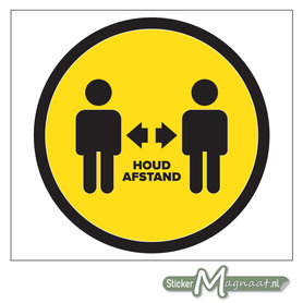 COVID-19 vloersticker - Houd  Afstand