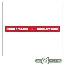 Vloersticker 1,5 Meter Afstand Houden