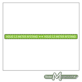 Vloerstickers 1,5 Meter Afstand Houden - Groen