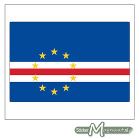 Vlag Kaapverdië Sticker