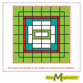 Glas in Lood Stickers - Groen