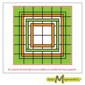 Glas in Lood Stickers - Groen