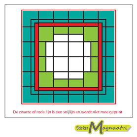 Glas in Lood Stickers - Groen