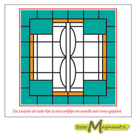 Glas in Lood Stickers - Groen