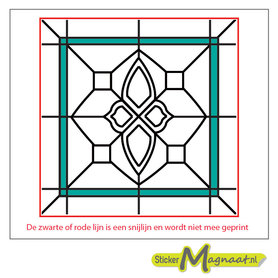 Glas in Lood Stickers - Groen