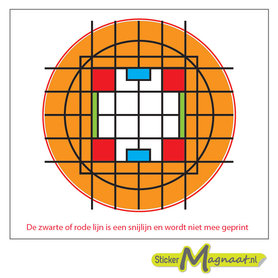 Glas in Lood Stickers - Oranje