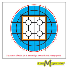 Glas in Lood Stickers - Blauw