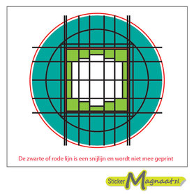 Glas in Lood Stickers - Groen