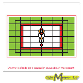 Glas in Lood Stickers - Groen