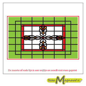 Glas in Lood Stickers - Groen