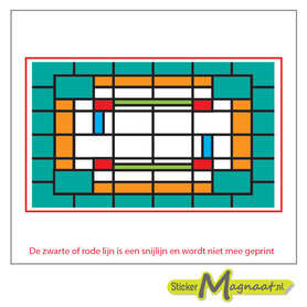 Glas in Lood Stickers - Groen