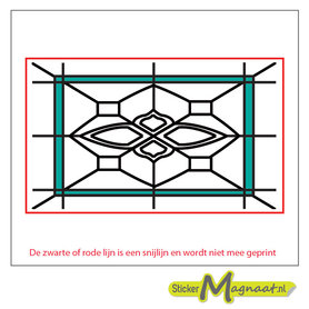 Glas in Lood Stickers - Groen