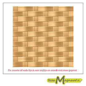 Tegelsticker bamboe patroon