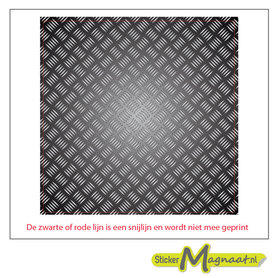 Tegelsticker patroon metaal