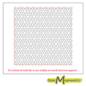 Tegelsticker grijze driehoeken