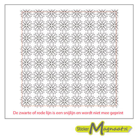 Tegelsticker arabisch grijs