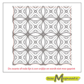 Tegelsticker grijs patroon vierkant