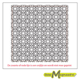Tegelsticker patroon grijs