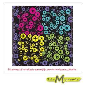 Tegelstickers cirkels verschillende kleuren