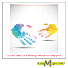 Tegelstickers - Hand - 5 Stuks