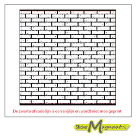 Tegelsticker stenen zwart wit