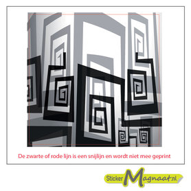 Tegel stickers abstracte vormen