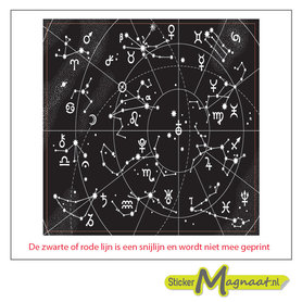 Tegelstickers - Sterrenstelsel - 5 Stuks