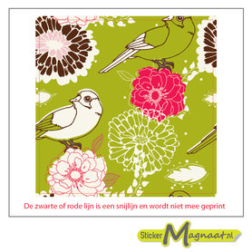 Tegel stickers vogeltje