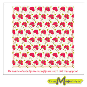 Tegelsticker patroon bloemen