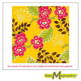 Tegelsticker bloem summer