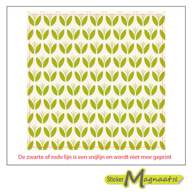 Tegelsticker patroon planten groen
