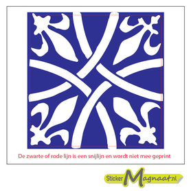 Tegelsticker portugees kruis