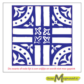 Tegelsticker arabisch kruis