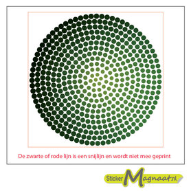 Tegelstickers cirkels groen