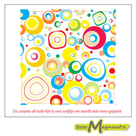 Tegel sticker cirkels