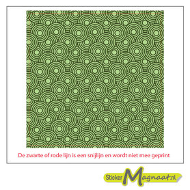 Tegelsticker cirkels groen
